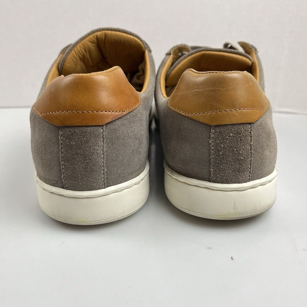 Magnanni Costa Low Suede Burnished Brown Leather Heel Sneakers Men's Size 9.5 - Picture 5 of 8
